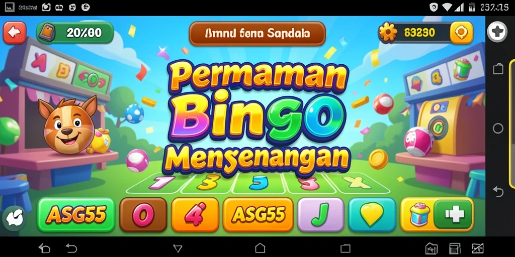 Screenshot gameplay ASG55 menampilkan suasana seru permainan Bingo.
