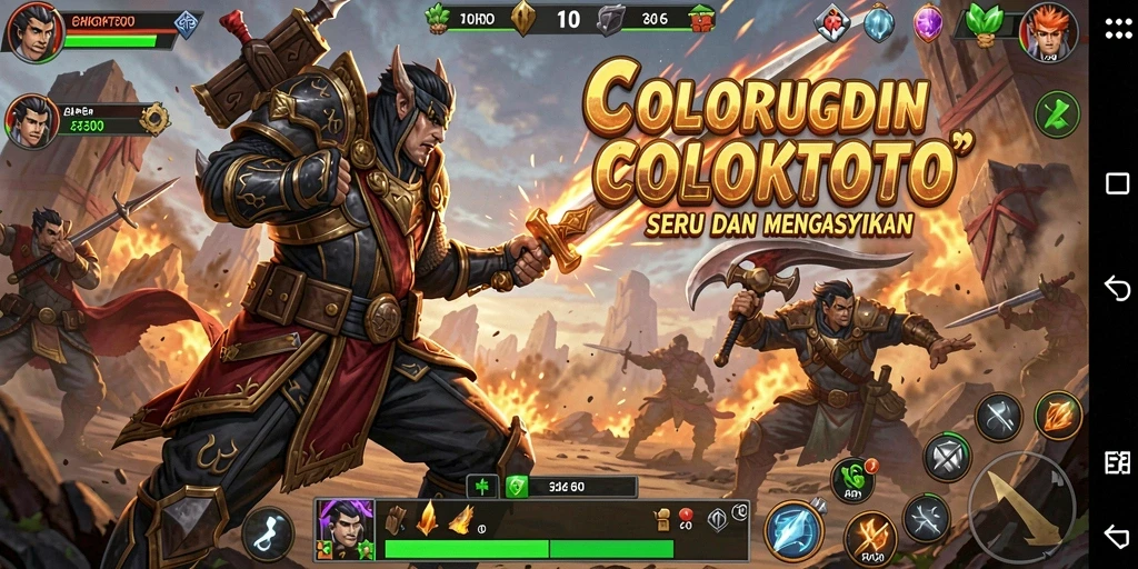 Tampilan gameplay COLOKTOTO yang mendebarkan dan penuh aksi.