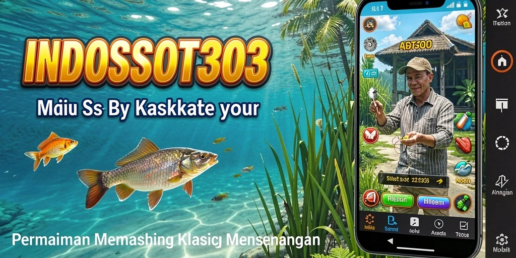Tampilan gameplay menampilkan pemain yang asyik memancing ikan di laut.