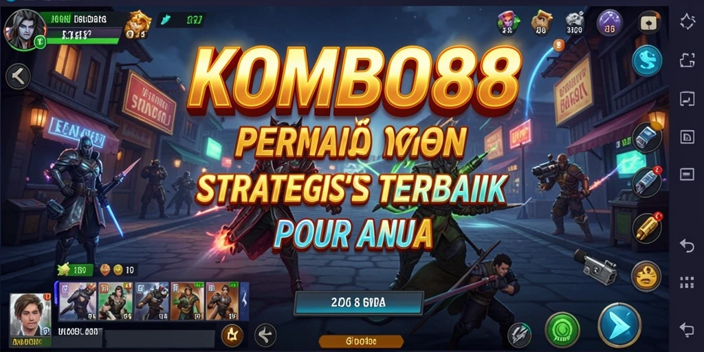 Tangkapan layar utama KOMBO88 menampilkan aksi pertempuran strategi yang mendebarkan.