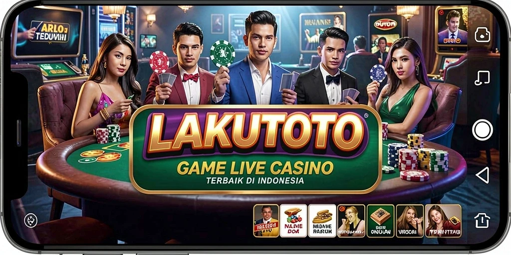 Tampilan menarik dari gameplay Live Casino di LAKUTOTO.