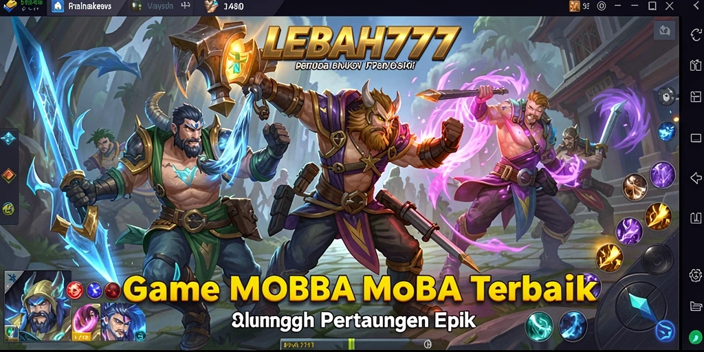 Tampilan gameplay epik dalam LEBAH777 dengan aksi seru.