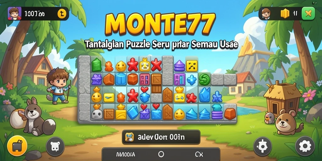 Gameplay MONTE77 menampilkan beragam tantangan puzzle yang menarik.