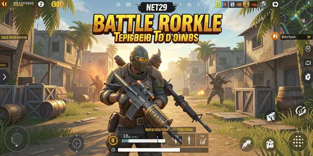 Gameplay seru dalam NET29 menampilkan aksi Battle Royale yang mendebarkan.