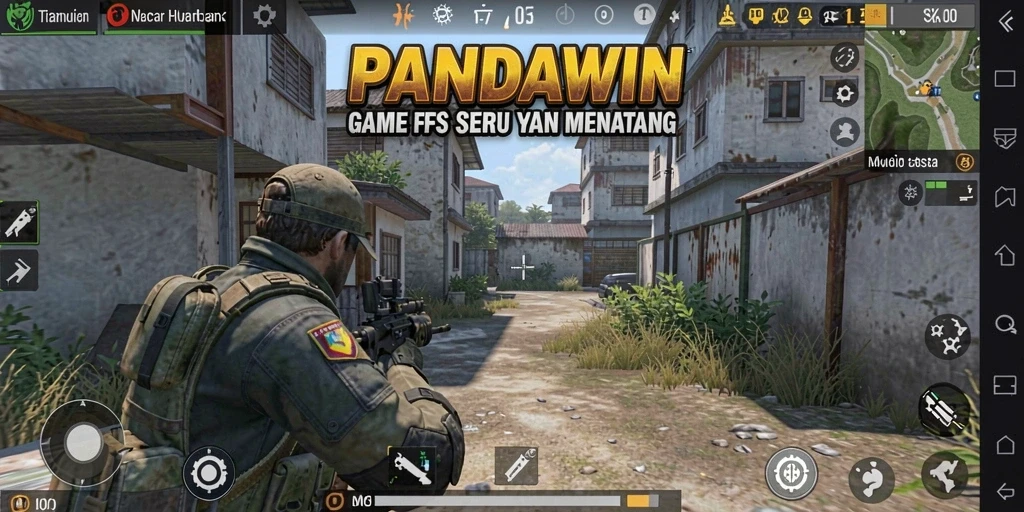 Tampilan gameplay seru dengan grafik memukau di PANDAWIN.