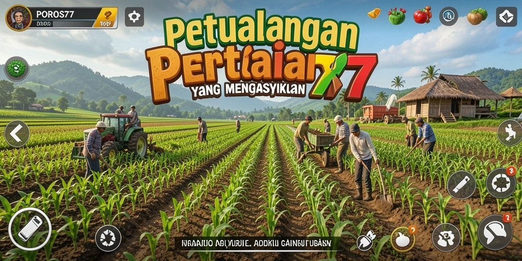 Tampilan gameplay POROS77 yang menarik di dunia pertanian.