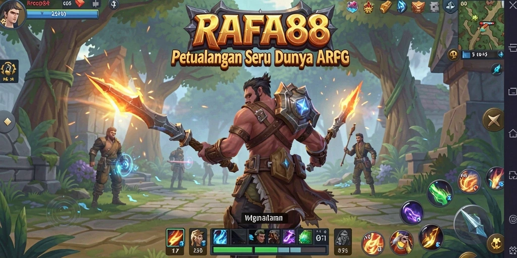 Tangkapan layar utama RAFA88 yang menunjukkan aksi seru gameplay ARPG.