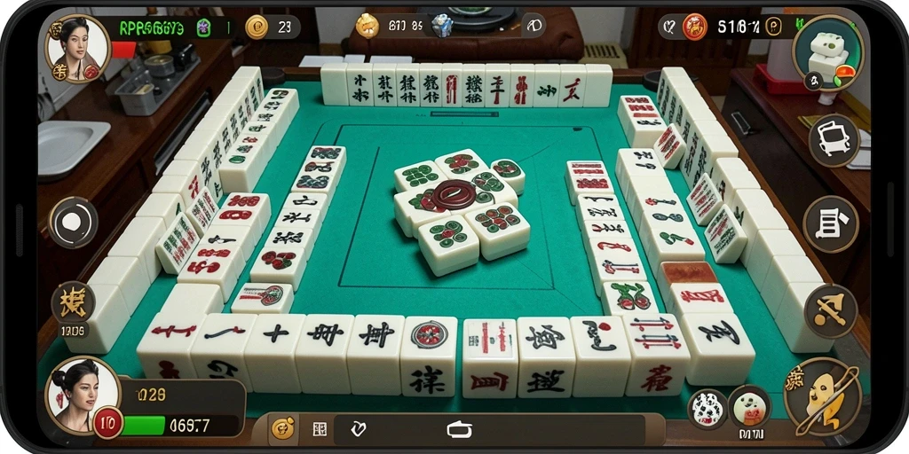 Screenshot gameplay Mahjong dari RP6677 dengan tampilan menarik.
