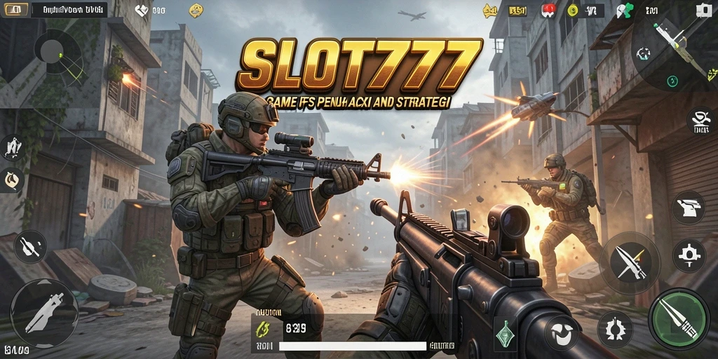Tangkapan layar slot777 menampilkan aksi tembak-menembak yang mendebarkan.
