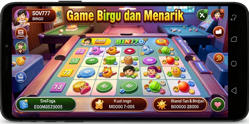 Tampilan gameplay seru dari SOV777 dengan berbagai jenis Bingo.