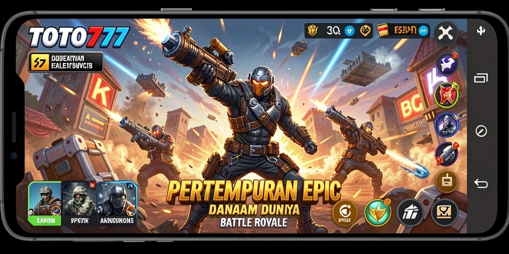Gameplay seru dalam TOTO777 Battle Royale