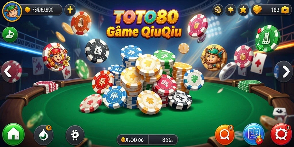 Tampilan gameplay QiuQiu yang menarik di TOTO80.