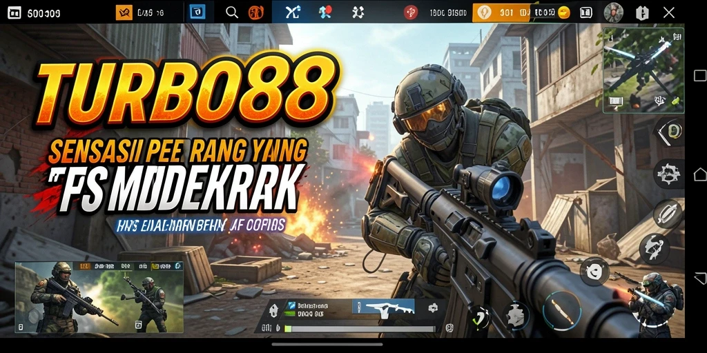 Tampilan aksi gameplay mendebarkan dalam TURBO88.
