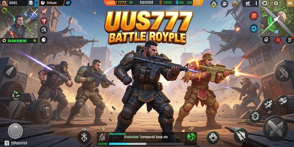 Screenshot gameplay UUS777 menampilkan aksi seru dalam Battle Royale.