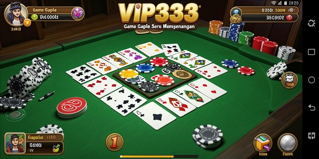 Screenshot VIP333 menunjukkan momen seru saat bermain Gaple.