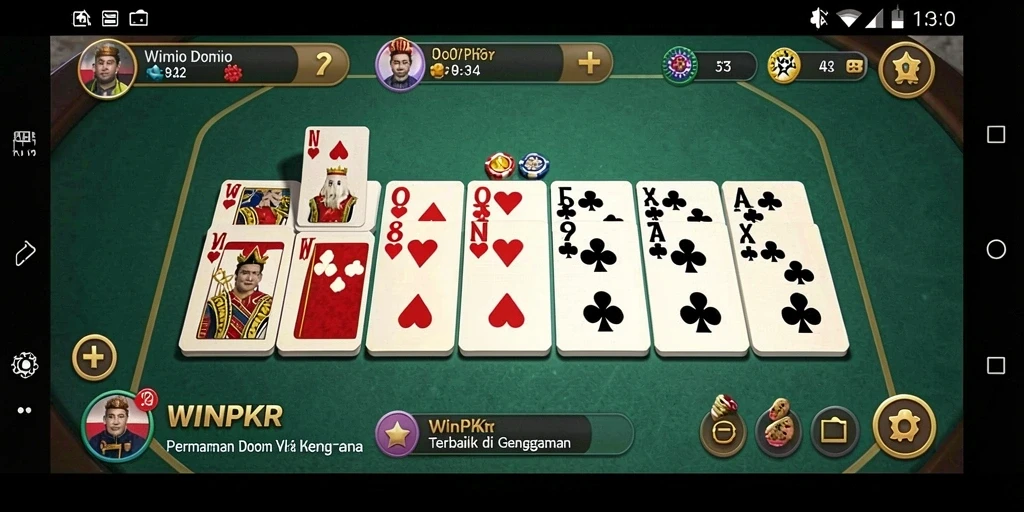 Tampilan gameplay domino yang seru dan interaktif.